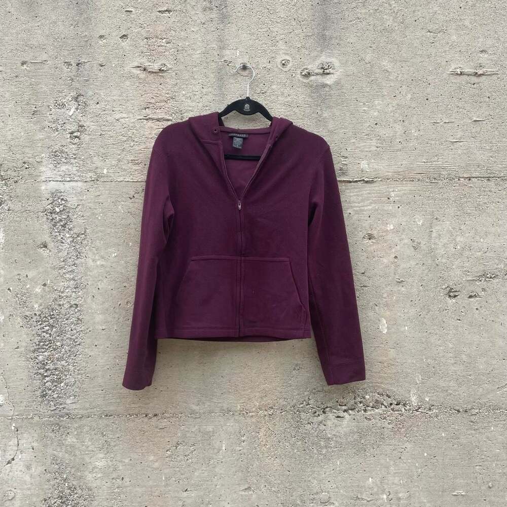 Express Wine Fleece Full Zip Hoodie Jacket